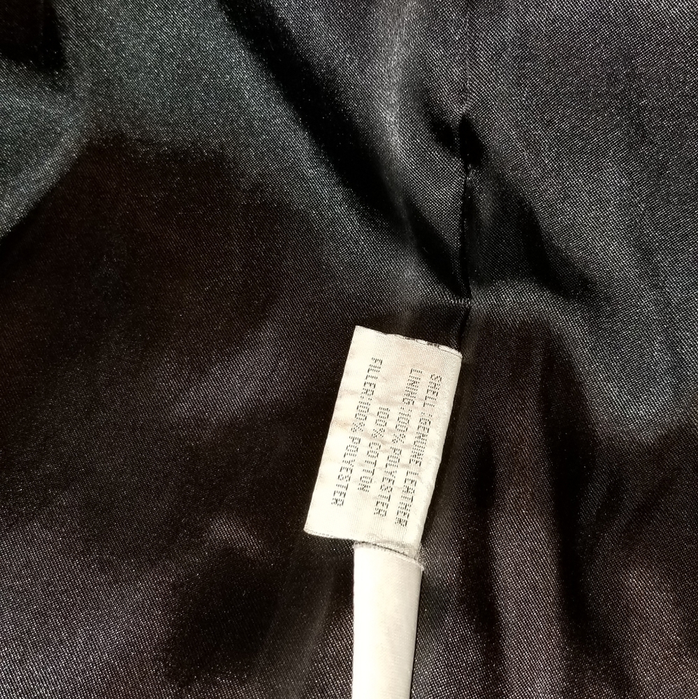 Leather Jacket Shafmastet GreenField Mens Black M - Picture 8 of 9